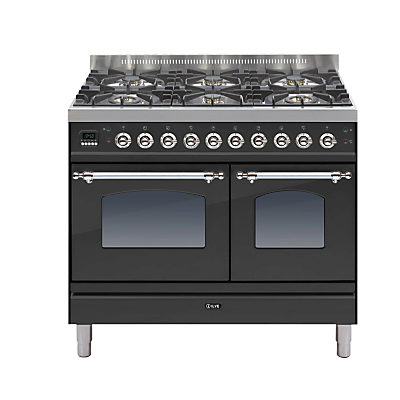 ILVE PDN1006E3 Milano Dual Fuel Range Cooker Matt Black ILVE PDN1006E3 Milano Dual Fuel Range Cooker Matt Black